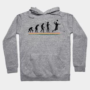 Evolution Volleyball Funny Vintage Hoodie